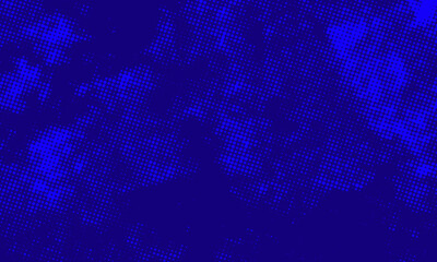 Abstract blue halftone background with dotted texture and dynamic gradient, perfect for modern design, posters, and digital art.
