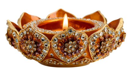 An antique luxury treasure chest in traditional Thai style featuring gold jewelry and pearl decorations for a fashion gift