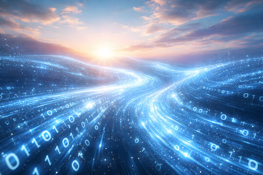 The digital sky is shining brightly on global business. The integration of AI and seamless connectivity is driving the expansion of a bright, innovative global market filled. - Powered by Adobe