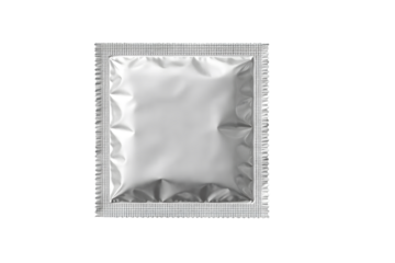 Aluminum foil single serve packet with crimped edge for retail package design