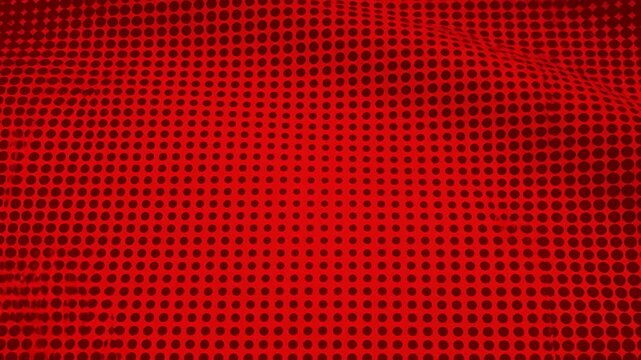 Abstract red patterned surface with dimensional effect