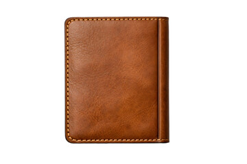 Classic leather billfold wallet mockup for branding product presentation on dark