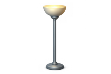 Cartoon torchiere lamp illustration for interior design and home decor concepts