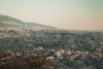 Fototapeta premium Athens, Greece, European cityscape skyline, urban architecture