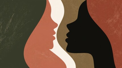 Grief Support Services Banner Showing Embrace-Inspired Shapes With Soft Colors Representing Emotional Safety and Support for Individuals in Need