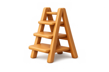 Minimalist tiered ladder shelf design for home interior decor and organization