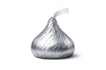 Delicious chocolate kiss icon for festive design and branding