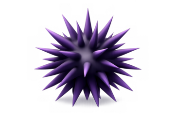 Spiky sea urchin icon for marine theme design and decoration