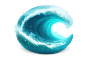 Captivating dynamic ocean wave design for posters and graphics