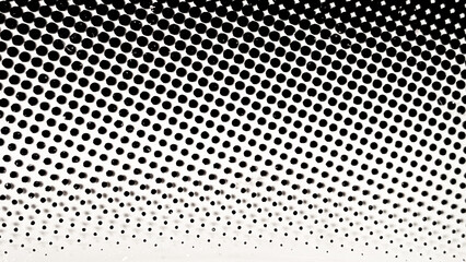 Abstract Black and White Dot Pattern with Gradation Effect