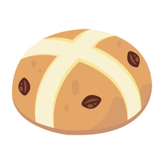 Vector graphic icon for Cream bun