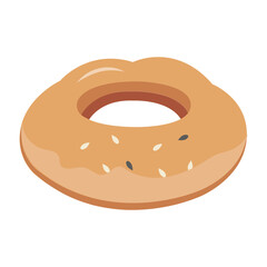 Vector graphic icon for Salted bun