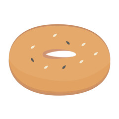 Vector graphic icon for Bagel