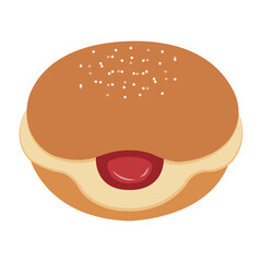 Vector graphic icon for Bomboloni