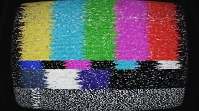 Vintage TV Test Pattern Collage