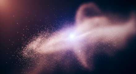 Cosmic dance: A vibrant portrayal of celestial elements in the boundless expanse of space.