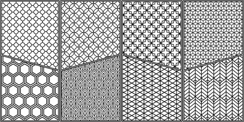 black and white seamless pattern