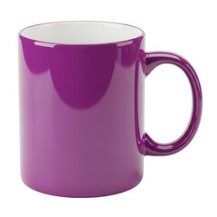 Elegant purple ceramic mug