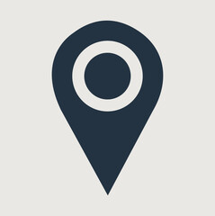 Dark Location Pin Icon © Samapti