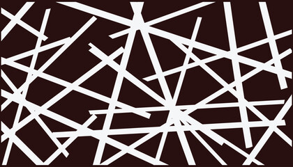 Abstract artwork with white lines on dark background