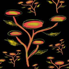 abstract floral background. illustration