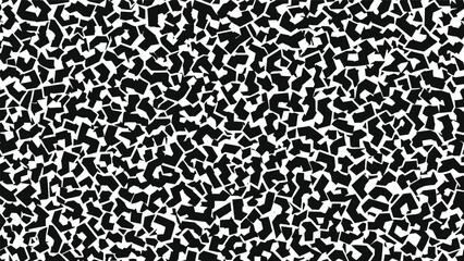 Black and white abstract pattern with irregular shapes