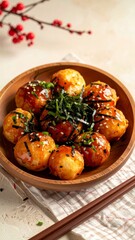 Takoyaki with Seaweed