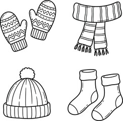 Set of winter accessories