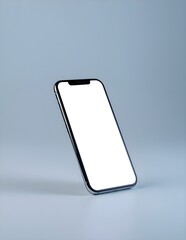 isolated mockup of Blank Screen Smartphone, centered composition