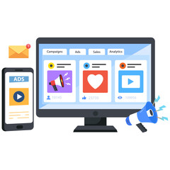 Digital Marketing Illustration