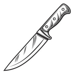 Stainless Steel Dining Knife Isolated on White Background | Cutlery