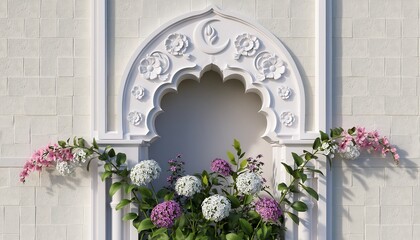 Elegant Floral Archway Decoration with Hydrangea