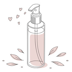 Clear Transparent Cosmetic Glass Bottle for Beauty Products