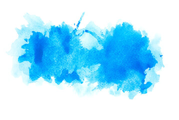blue hand painted watercolor wash texture