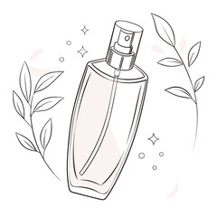 Elegant Transparent Cosmetic Glass Bottle for Skincare