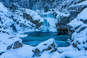 Vereiste Kuhflucht Wasserf&auml;lle in Farchant - Bayern