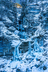 Vereiste Kuhflucht Wasserf&auml;lle in Farchant - Bayern