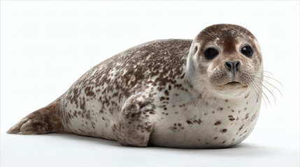 Seal Resting White Surface Side View