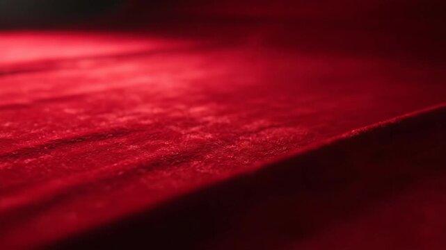 Rich red fabric texture with light and shadows