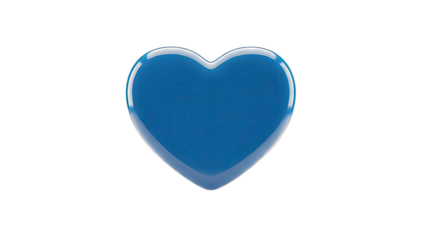 Blue Heart Shape