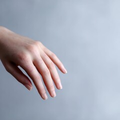 Dermatology problem concept, itchy skin and allergic reaction on female hand