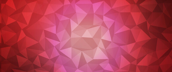 Fototapeta premium Light Red vector blurry triangle template. A sample with polygonal shapes. The completely new template can be used for your brand book.