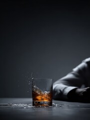 Alcohol effect and health recovery concept