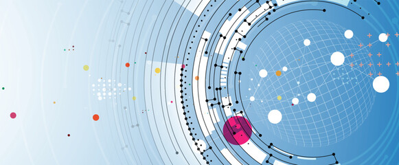 Abstract digital high technology and science or cyber background