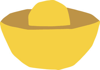 Gold chinese abstract paper cut art