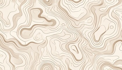 Obraz premium Abstract Topographic Pattern Inspired by Maps and Landscapes with Subtle Depth