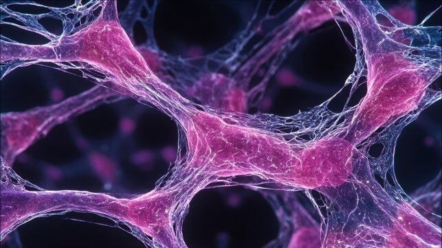 Timelapse microscopic view of lung cells developing fibrotic webs demonstrating cellular changes during pulmonary fibrosis onset.