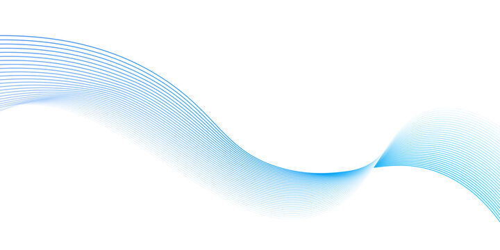 blue wave gradient background minimalist looks simple background, blue wave line. blending line background, Modern technology background. Vector illustration. Abstract blue wave lines pattern on white