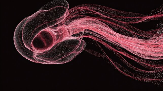 sequence of ovary pedicle twisting around its axis with gradual decrease of blood circulation represented by narrowing flow lines.