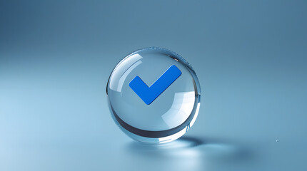 Blue tick in a Bubble